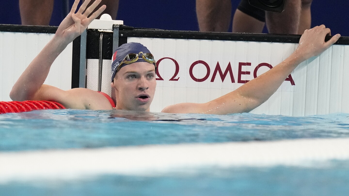 Léon Marchand completes his dominating run through the Paris Olympics, capturing 4th swimming gold