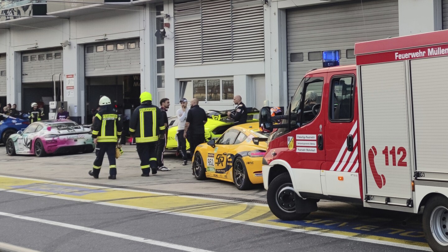 22 injured during explosion in paddock area at Germany’s Nuerburgring auto racing track