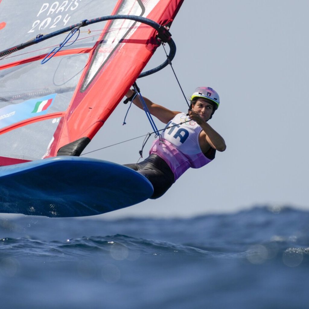 Marta Maggetti stars as Italy wins gold in new windsurfing class at Paris Olympics