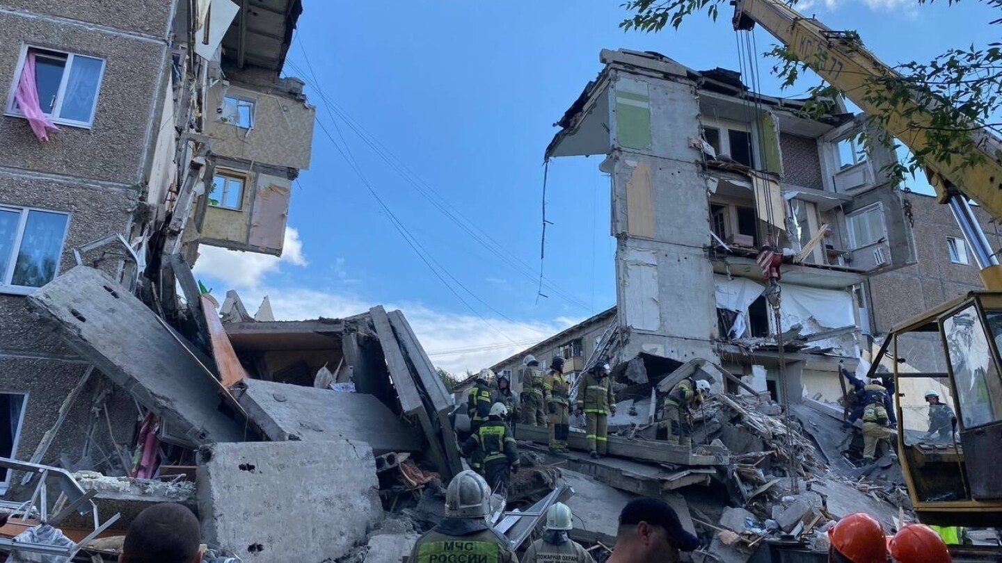 Death toll from apartment block collapse in Russia’s Ural Mountains reaches 10 as search ends