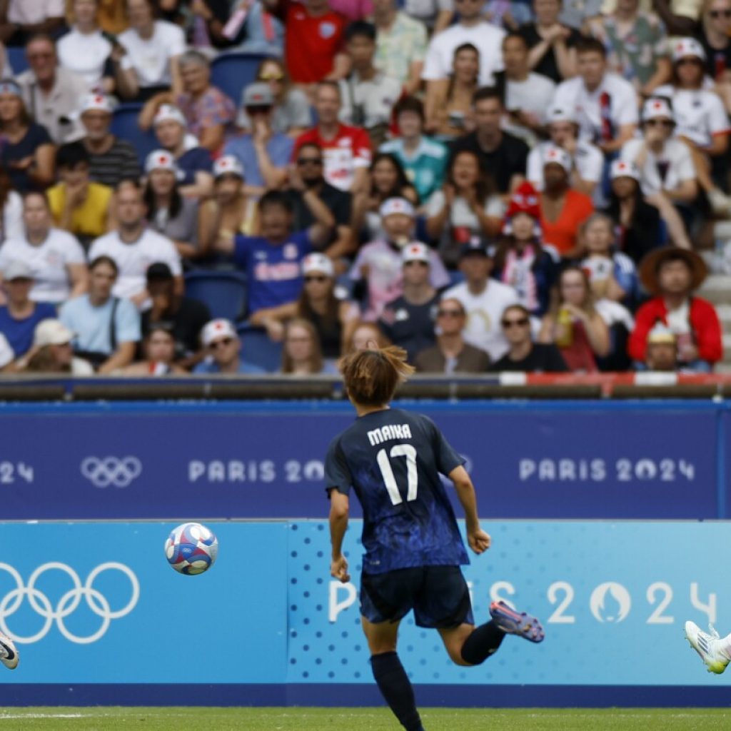 Trinity Rodman scores as US women’s soccer team beats Japan 1-0 after extra time to reach Olympic SF