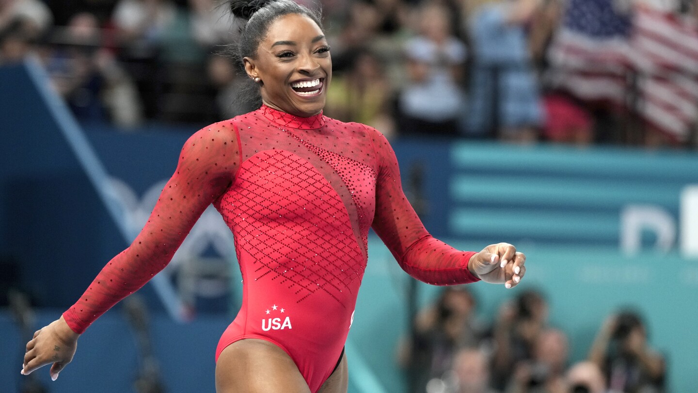 Simone Biles captures her seventh Olympic gold medal by winning women’s vault for a second time