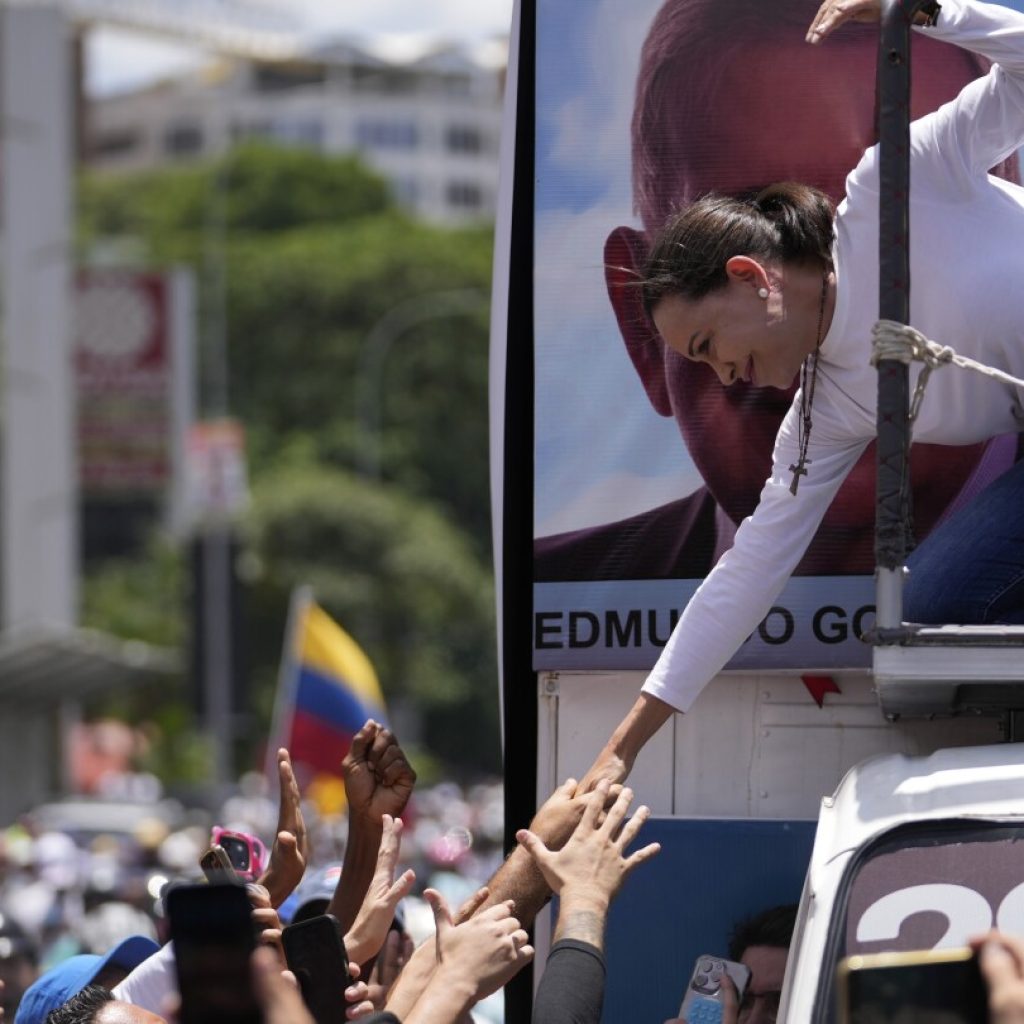 Opposition leader joins rally calling for Venezuela presidential election results to be overturned