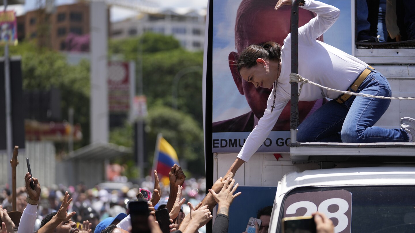 Opposition leader joins rally calling for Venezuela presidential election results to be overturned