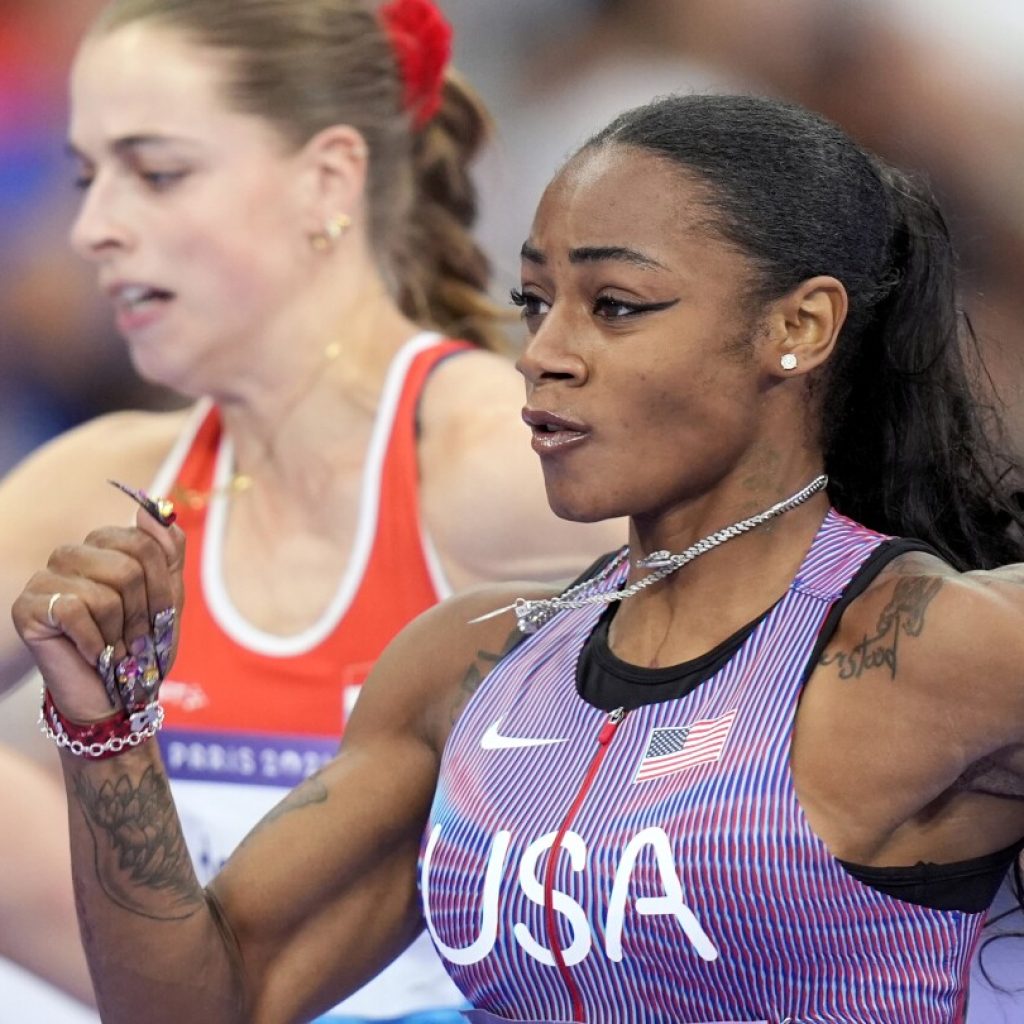 Sha’Carri Richardson overcomes sluggish start to make 100-meter final at Paris Olympics