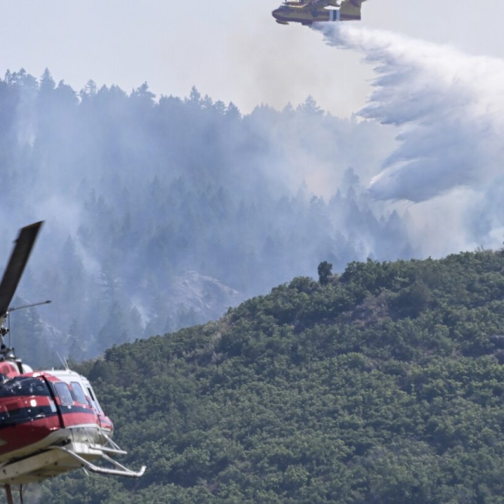 Firefighters continue battling massive wildfire in California ahead of thunderstorms, lightning