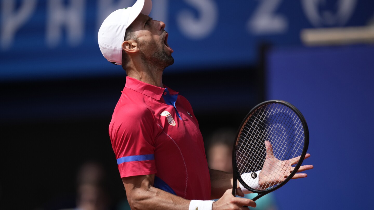 Novak Djokovic wins his first Olympic gold medal by beating Carlos Alcaraz in the men’s tennis final