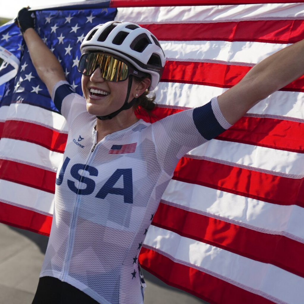 US rider Kristen Faulkner sprints clear to win women’s road race at Paris Olympics