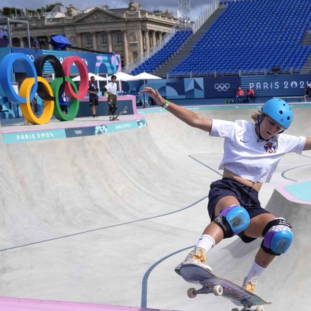 Music and medals: U.S. skateboarder drops into Olympic bowl with an apt new song: “Perfect Moment”