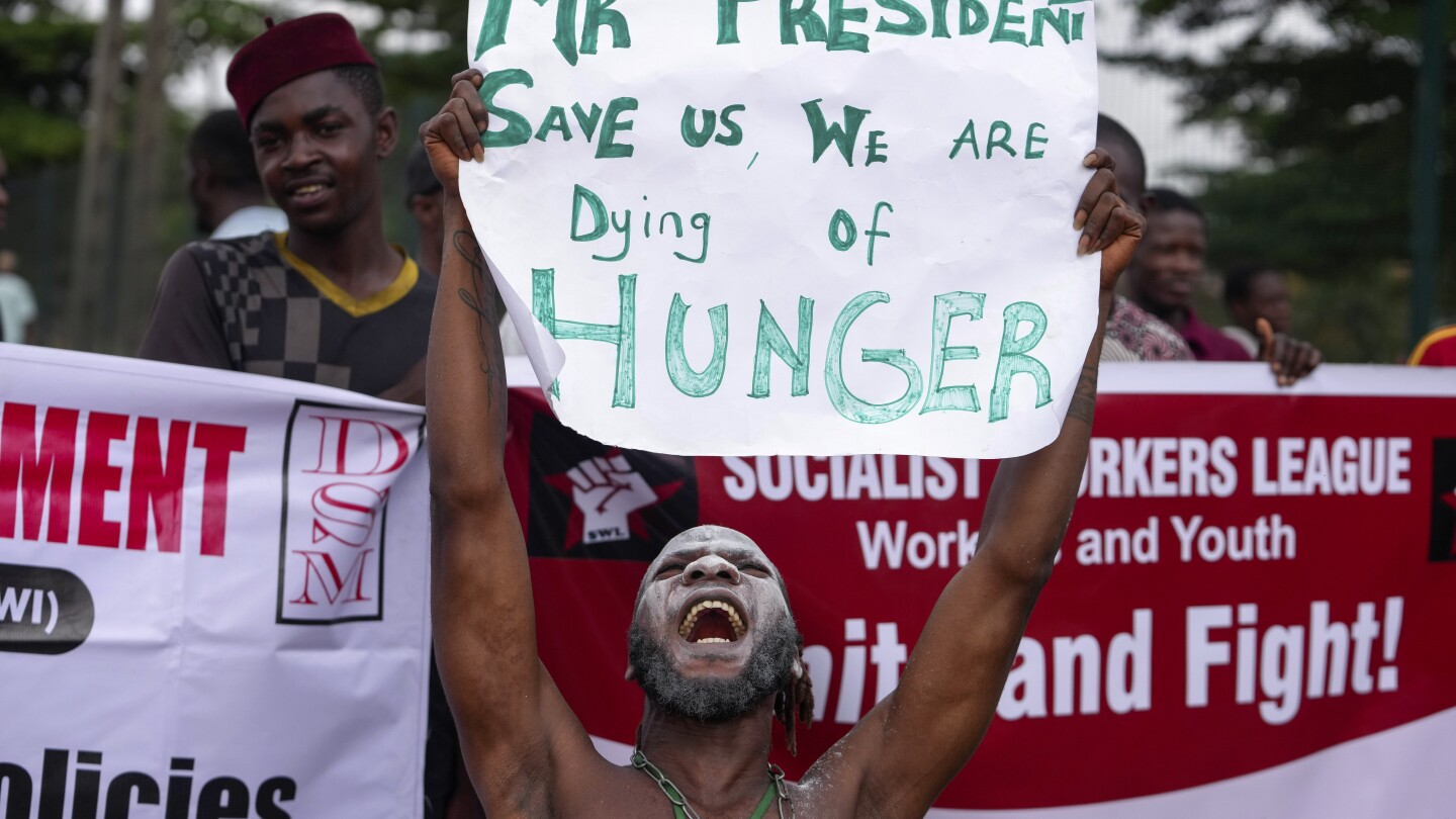 Nigerian protesters defy president’s request to stop amid the worst cost-of-living crisis in years