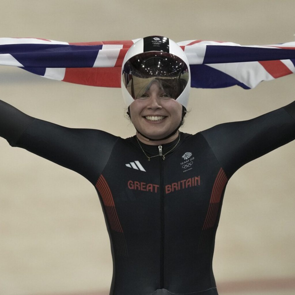 British women’s sprint squad breaks world record, wins gold in track cycling at the Paris Olympics