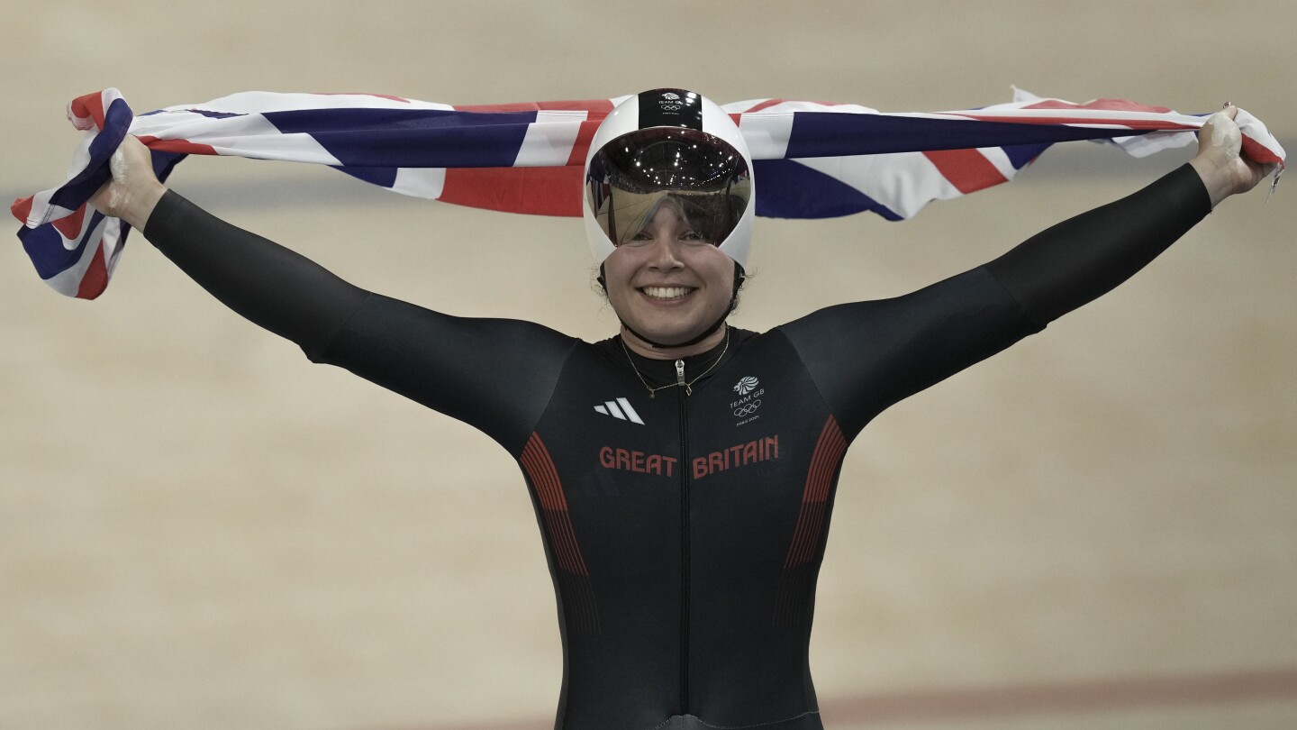 British women’s sprint squad breaks world record, wins gold in track cycling at the Paris Olympics