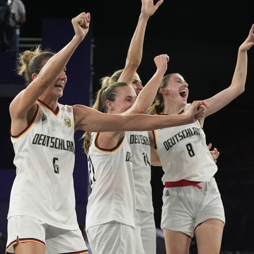 Greinacher’s big shot leads Germany over Spain 17-16 for a gold medal in women’s 3×3 at Paris Games