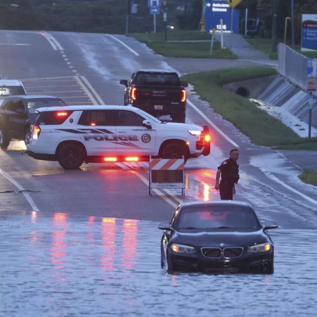 Slow-moving Tropical Storm Debby bringing torrential rains, major flood threat to southeastern US