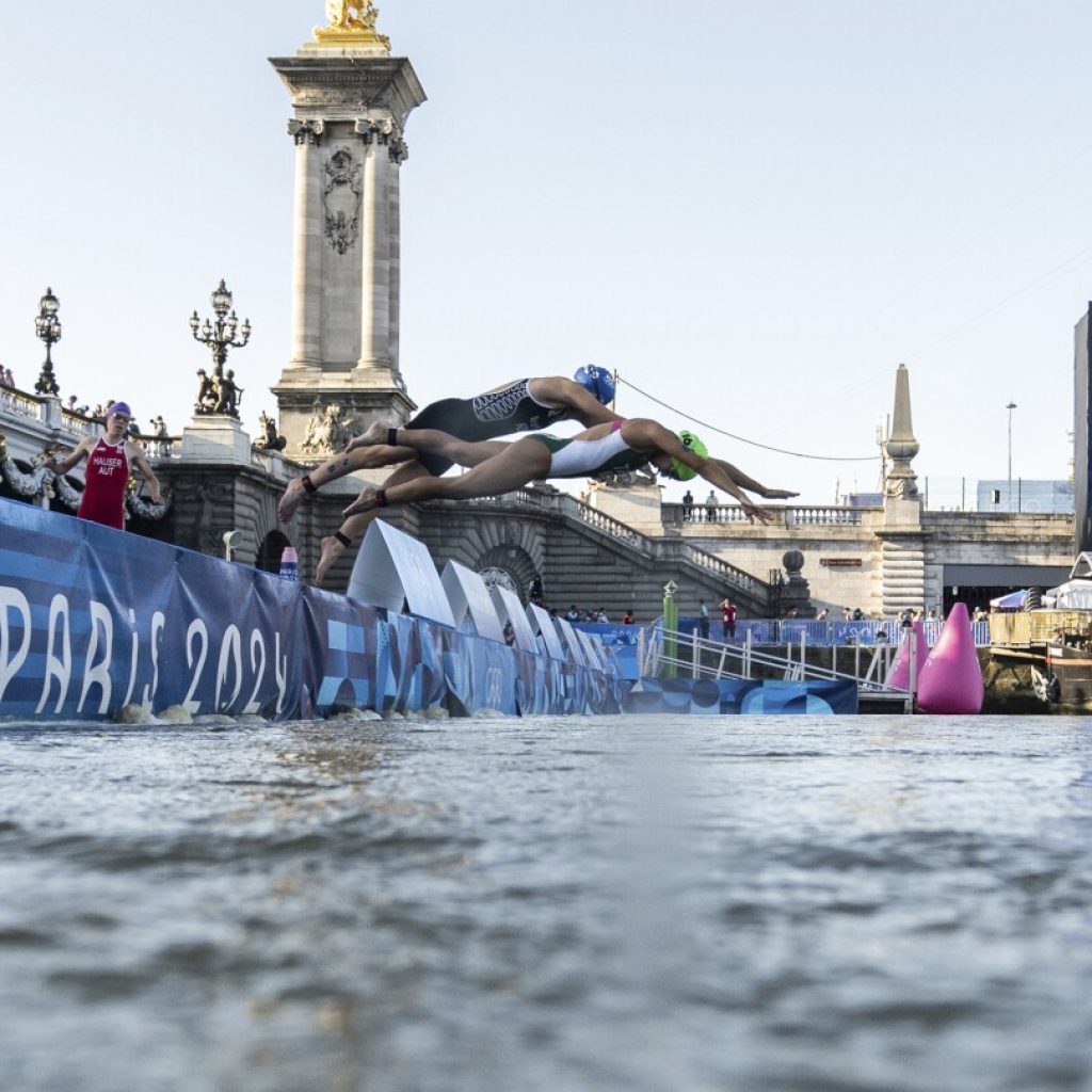 Olympic marathon swim test run is canceled over water quality concerns for Seine River