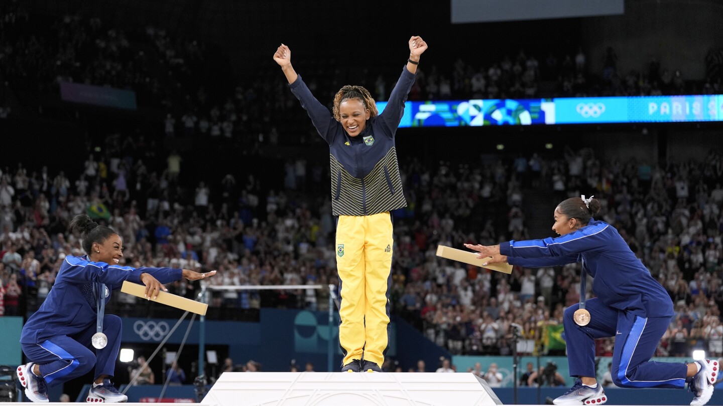 The final image of Simone Biles at the Olympics was a symbol of joy — and where the sport is going