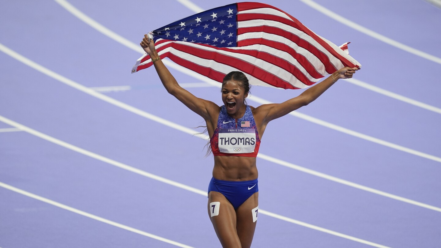 Harvard graduate Gabby Thomas sprints to 200-meter gold medal for the United States by a big margin