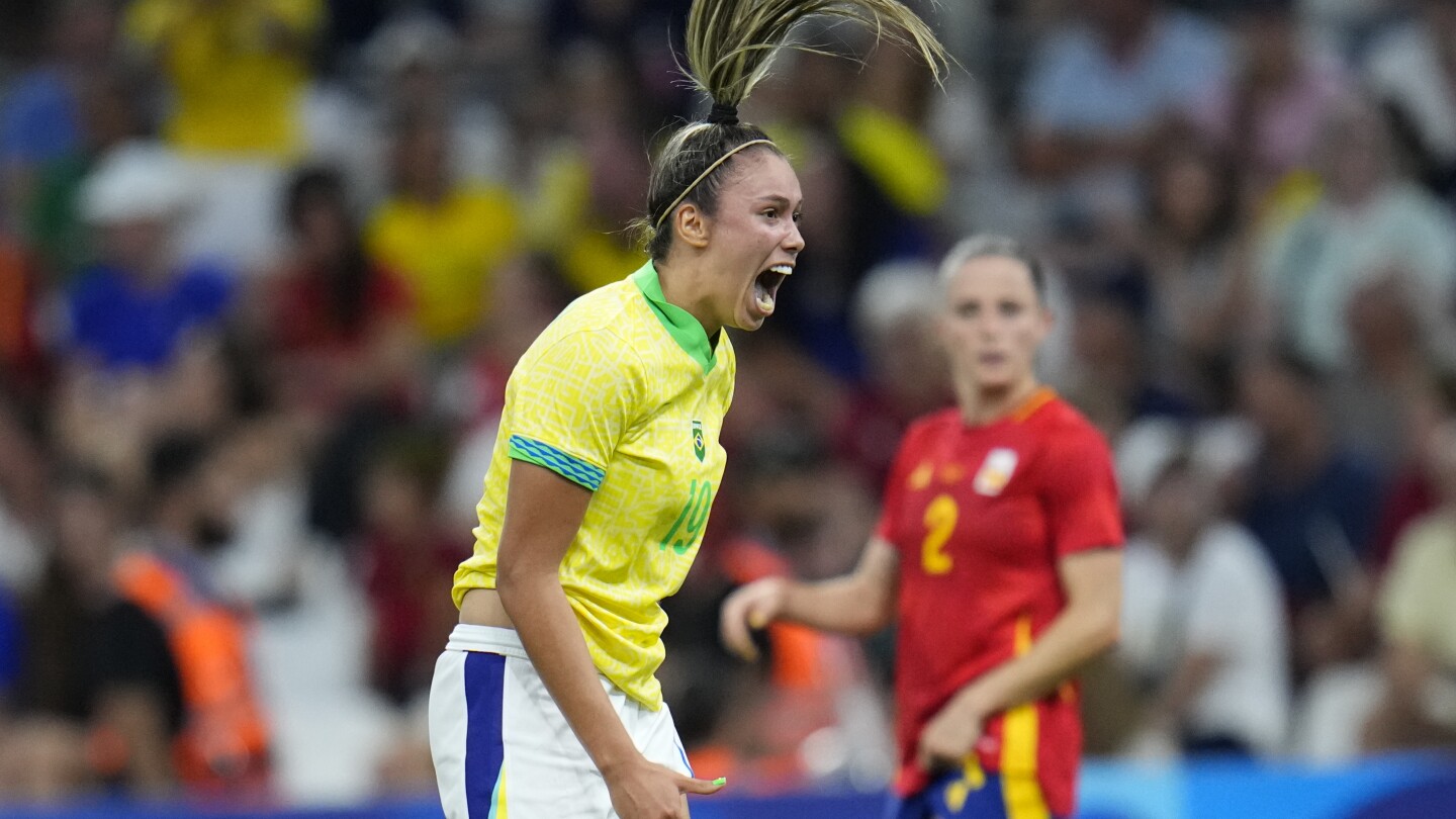 Brazil sets up Olympic final against the US with a 4-2 win over Spain