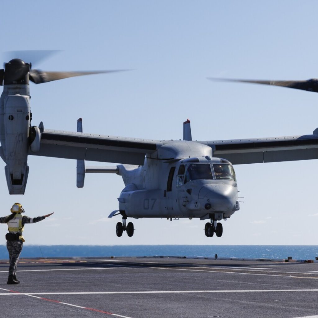 Weak spots in metal may have led to fatal Osprey crash off Japan, documents obtained by AP reveal