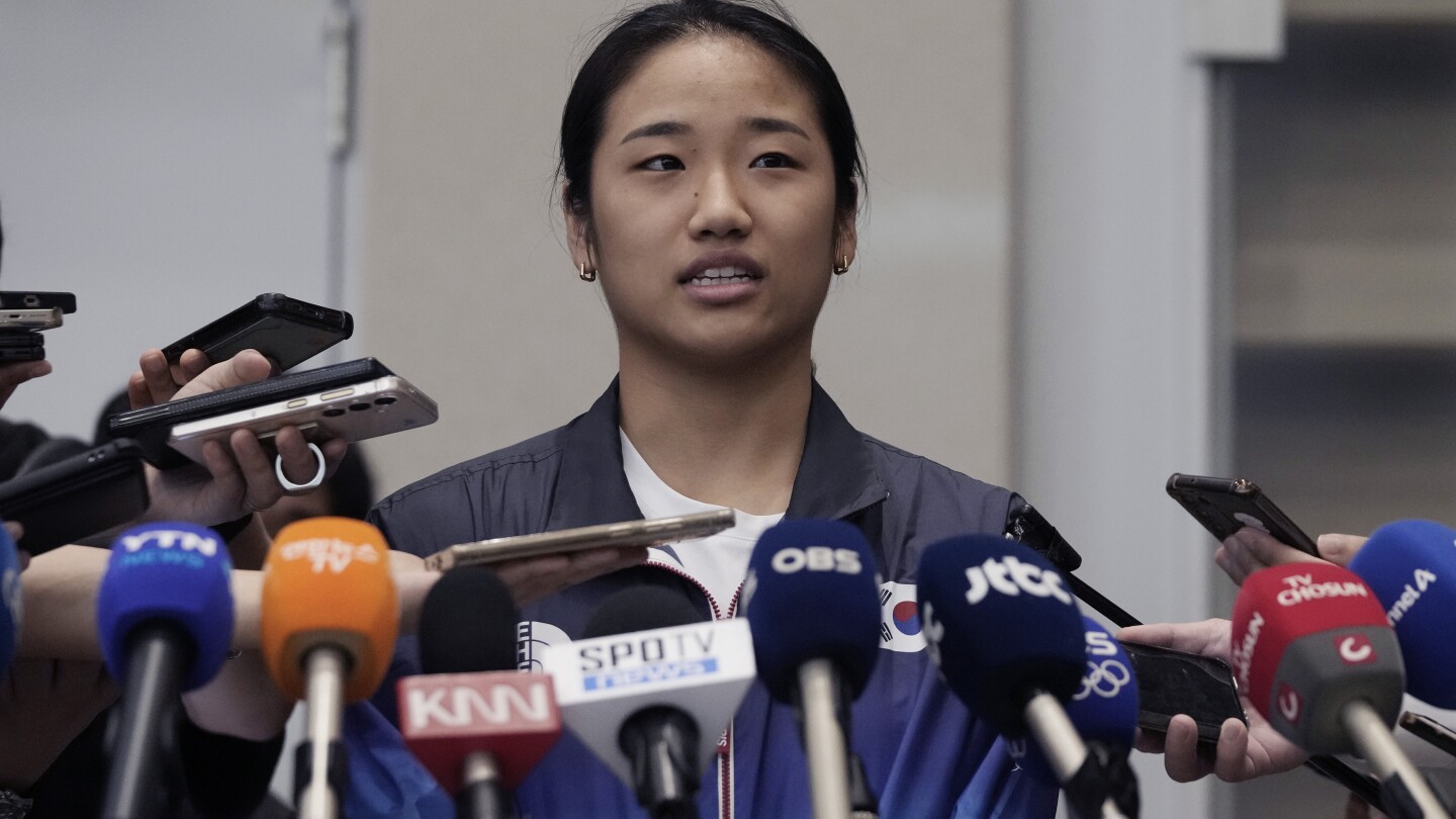 South Korea Olympic champ An Se-young returns home. Government reviews complaint of poor treatment