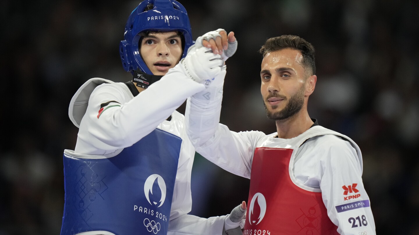 Refugee athlete’s dream of a taekwondo medal is cut short at Paris Olympics