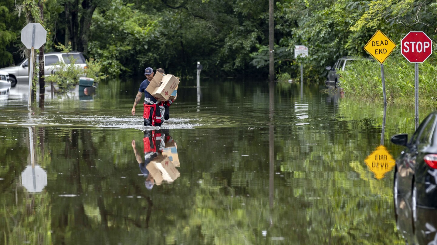 Tropical Storm Debby swirls over Atlantic, expected to again douse the Carolinas before moving north