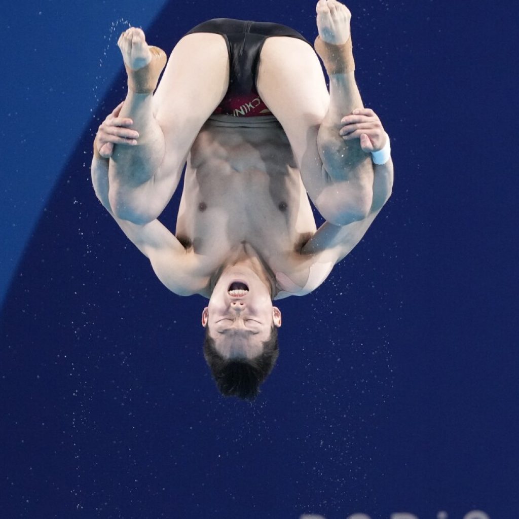 China goes 1-2 in semifinals of men’s 3-meter springboard diving at Paris Olympics