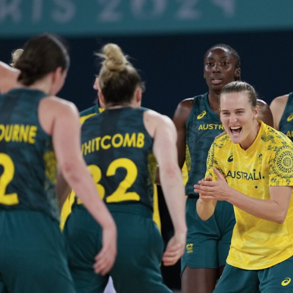 Australia women’s basketball advances to Paris Olympics semifinals by ousting Serbia