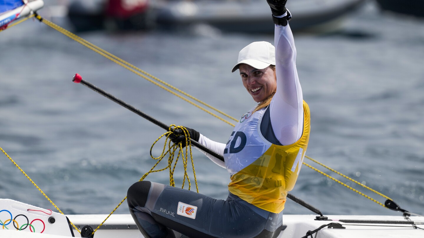 Marit Bouwmeester wins gold in women’s dinghy, her 4th sailing medal in as many Games and 1st as mom