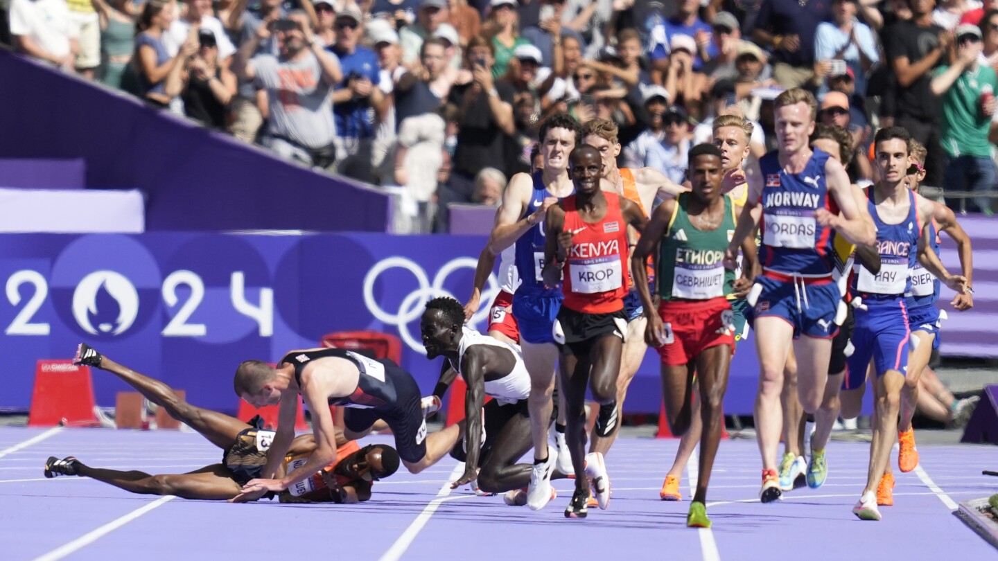 Crashes, cramps and accusations run rampant during heated Olympic track and field qualifying session