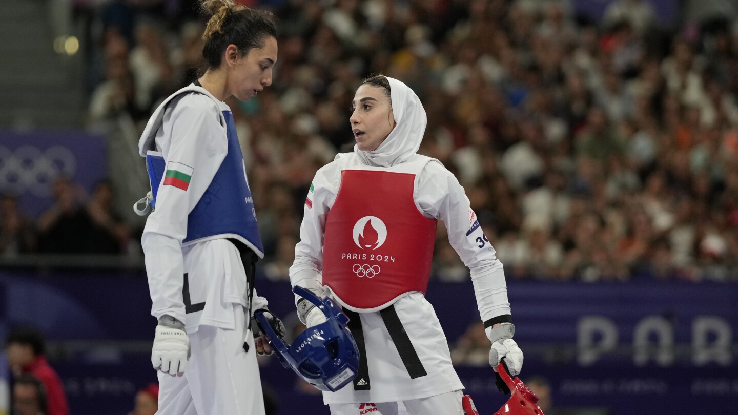 Iran defector loses to old friend and former taekwondo teammate at Paris Olympics