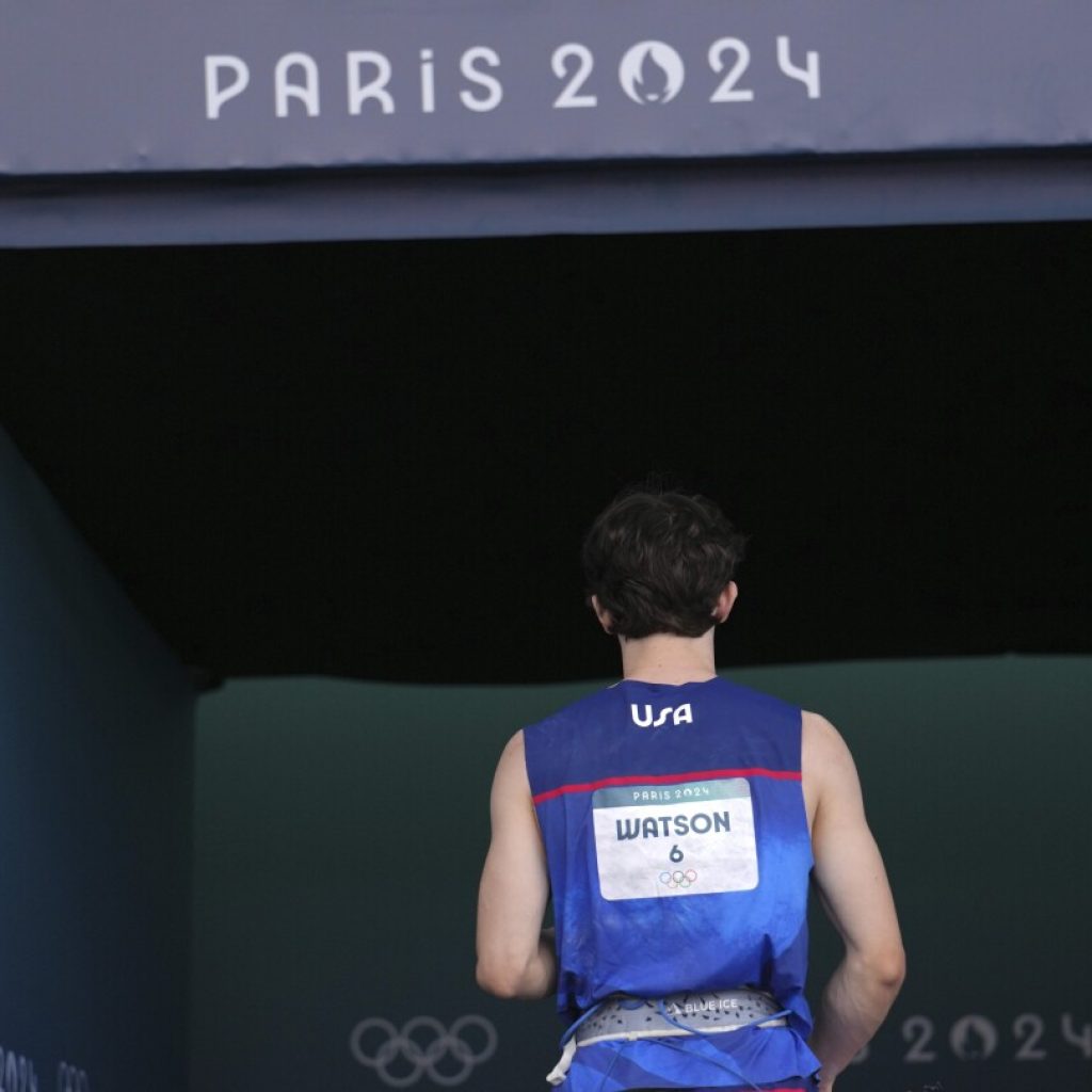 American sport climber Sam Watson leaves Paris Olympics with world record but without gold medal