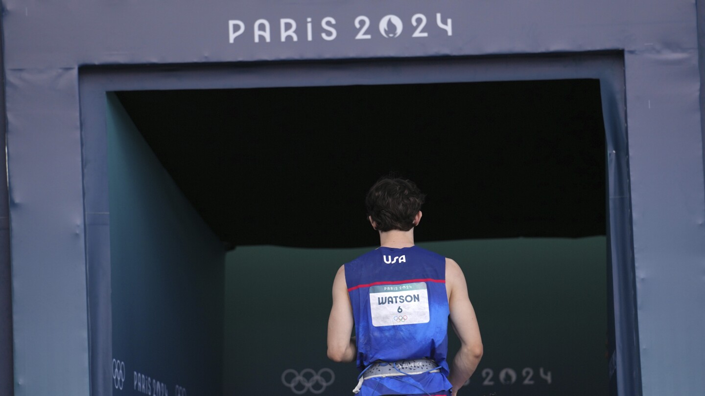 American sport climber Sam Watson leaves Paris Olympics with world record but without gold medal