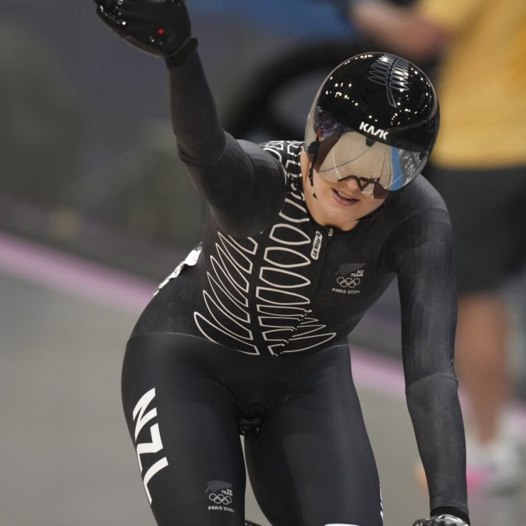 Ellesse Andrews of New Zealand wins Olympic keirin title after taking silver at Tokyo Games