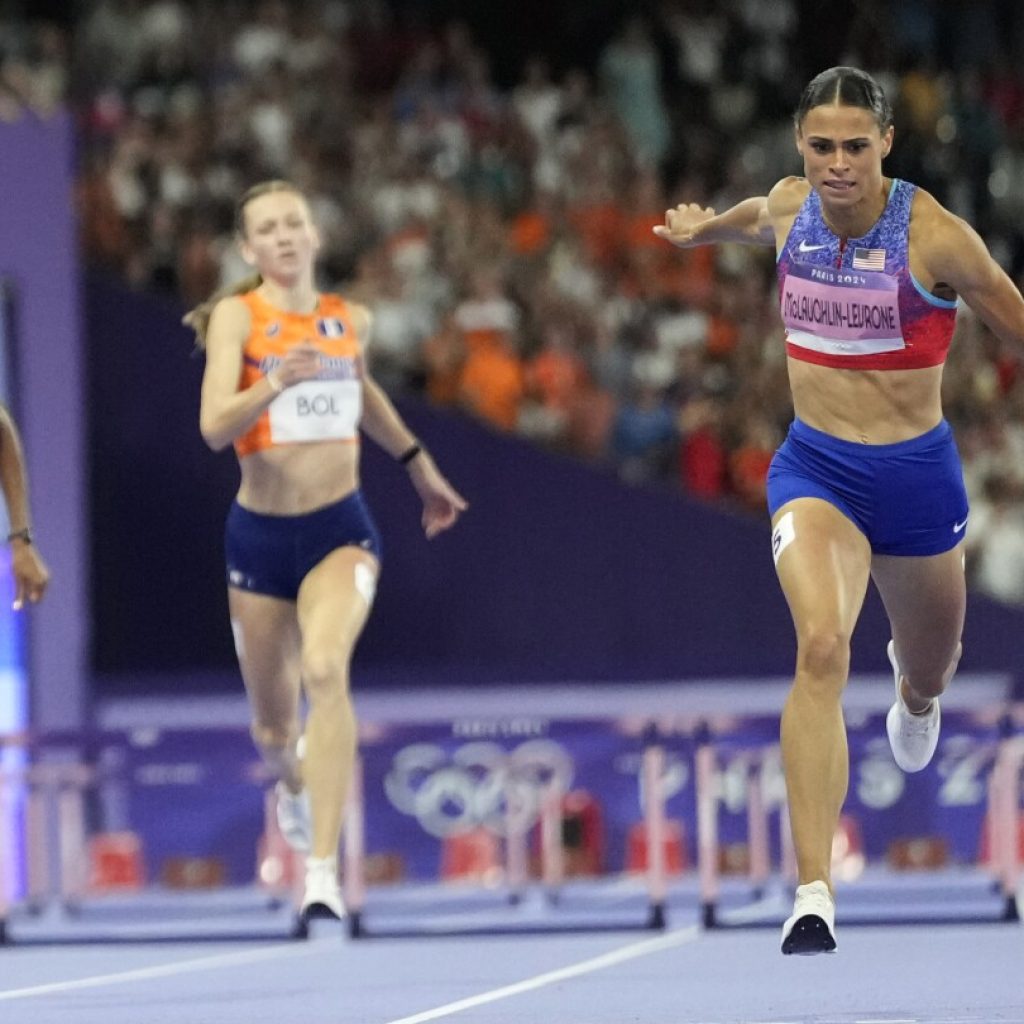 Sydney McLaughlin-Levrone breaks her own world record, wins Olympic gold again in 400-meter hurdles