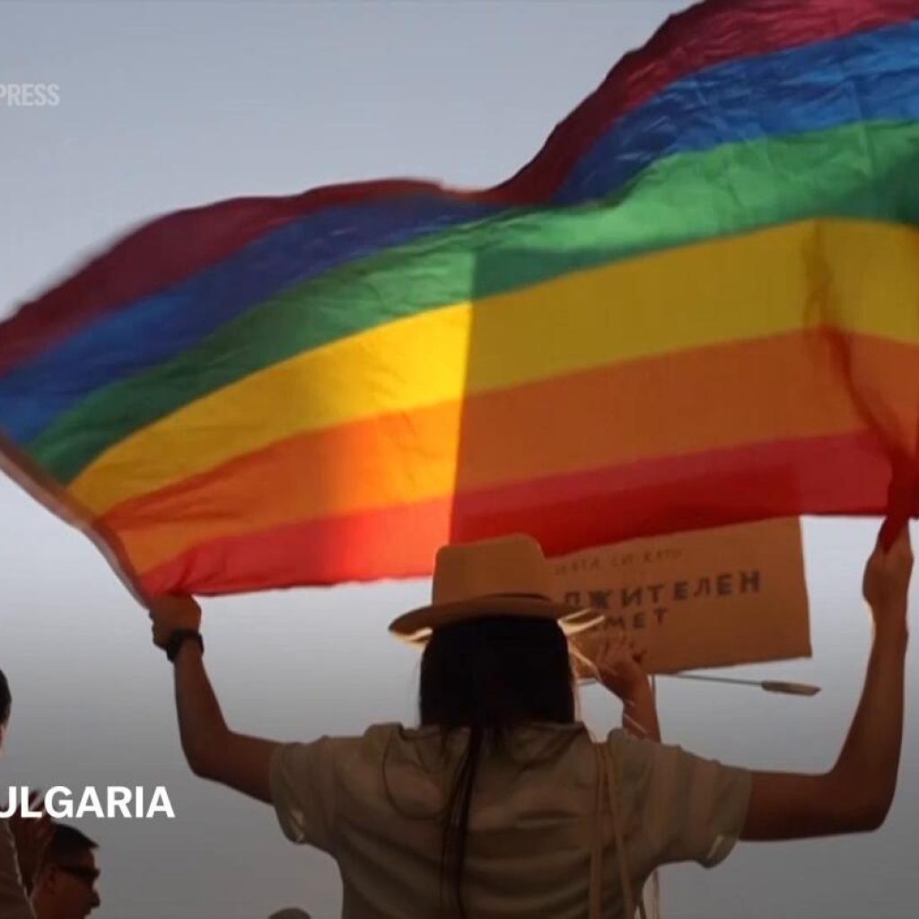 Protesters rally outside Bulgaria parliament to denounce ban on LGBTQ+ ‘propaganda’ in schools | AP News