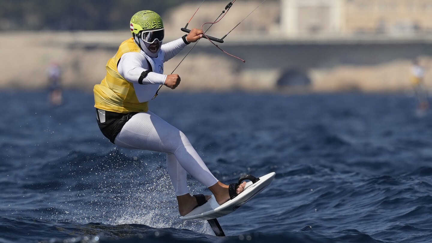 Austria’s Valentin Bontus wins gold in men’s kitesurfing to conclude Olympic sailing in Marseille