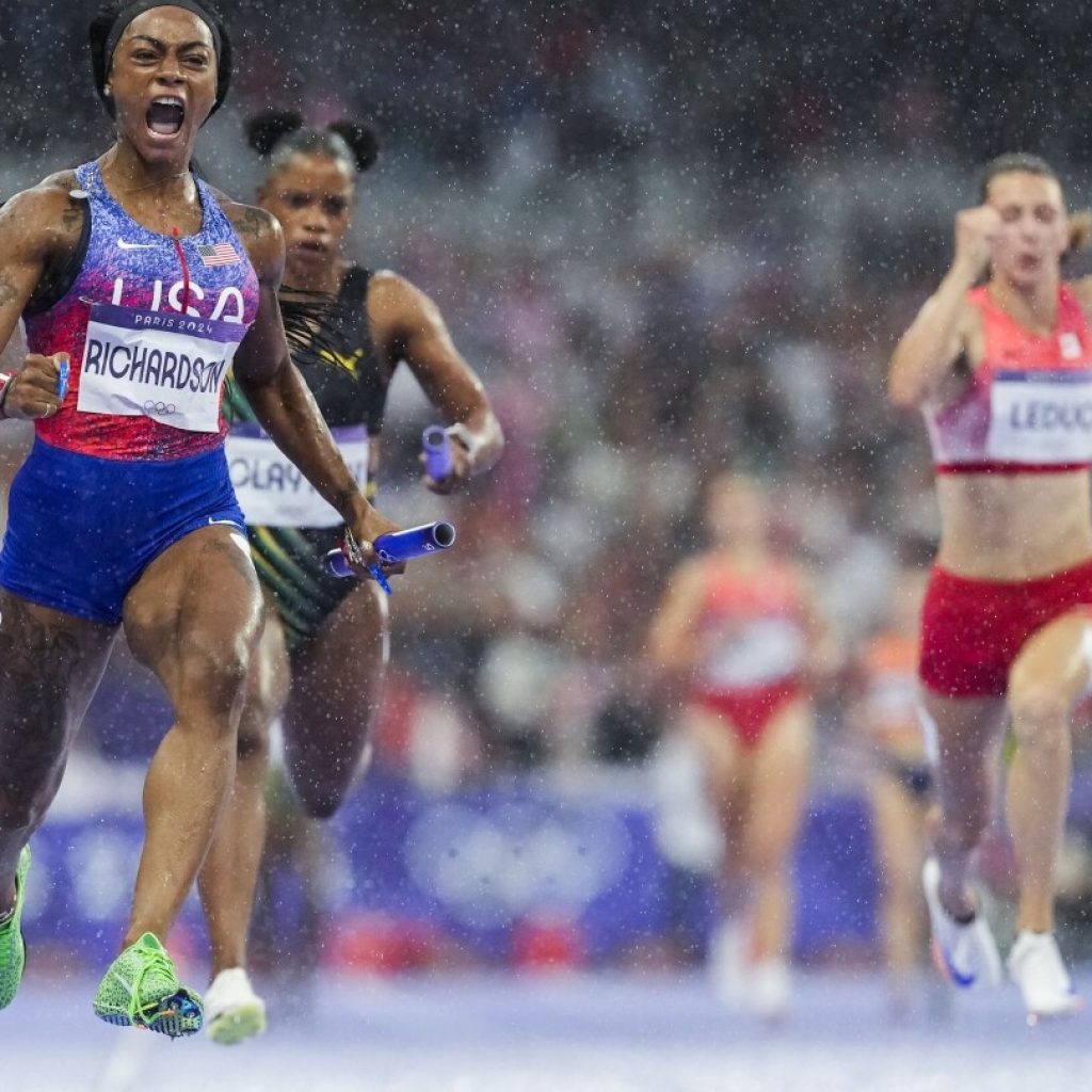 AP PHOTOS: Olympic highlights from Day 14 of the Paris Games