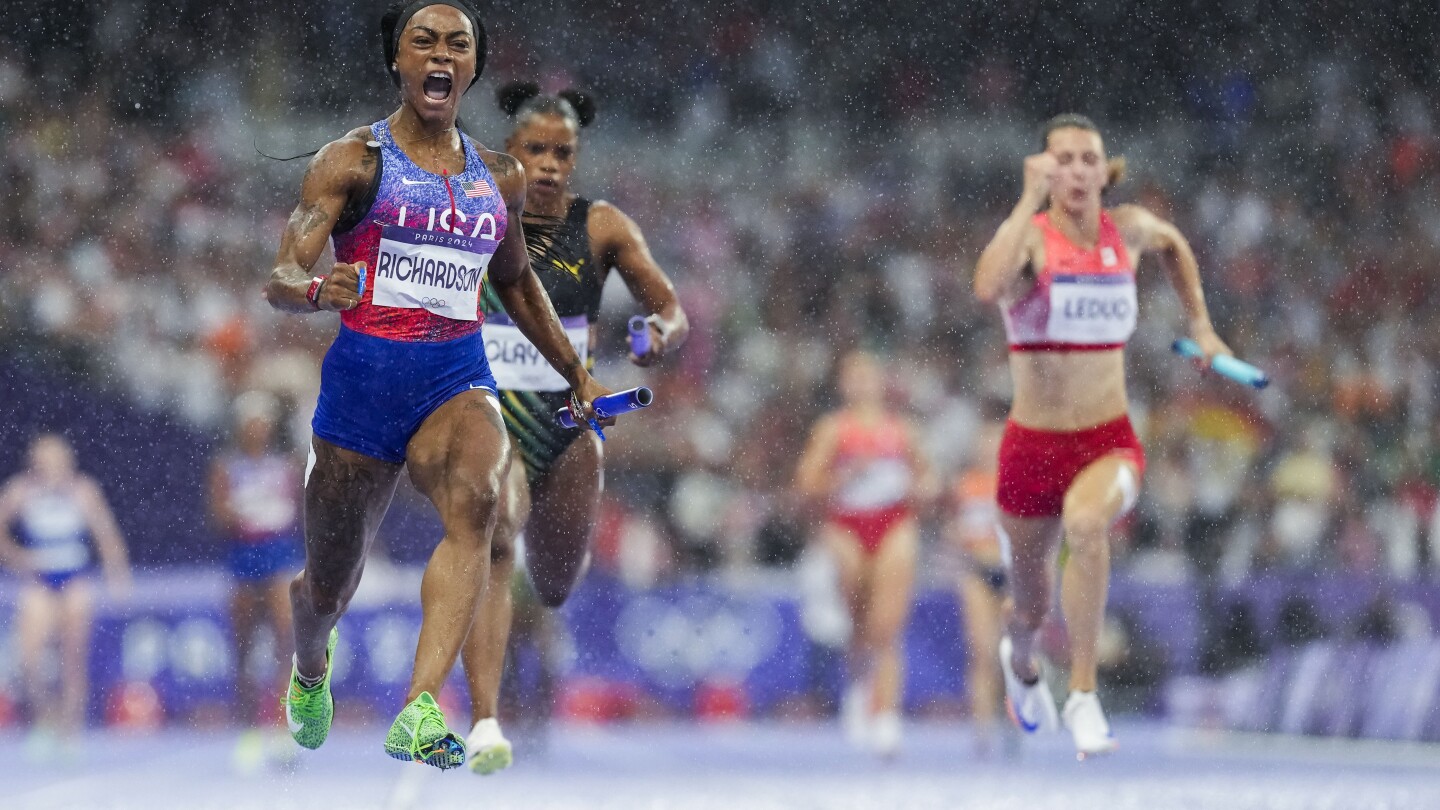 AP PHOTOS: Olympic highlights from Day 14 of the Paris Games