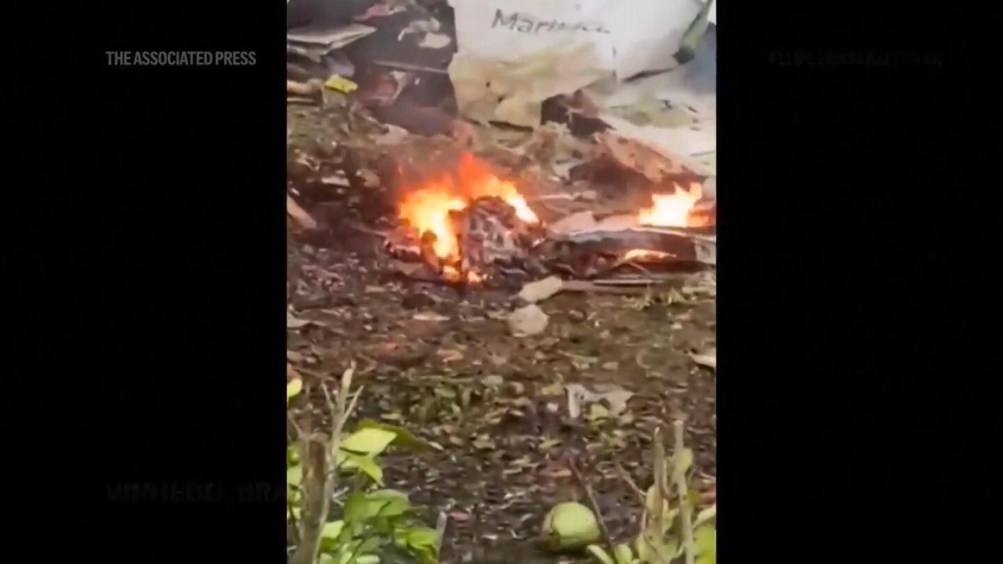 Plane with 62 people aboard crashes in Brazil in fiery wreck | AP News