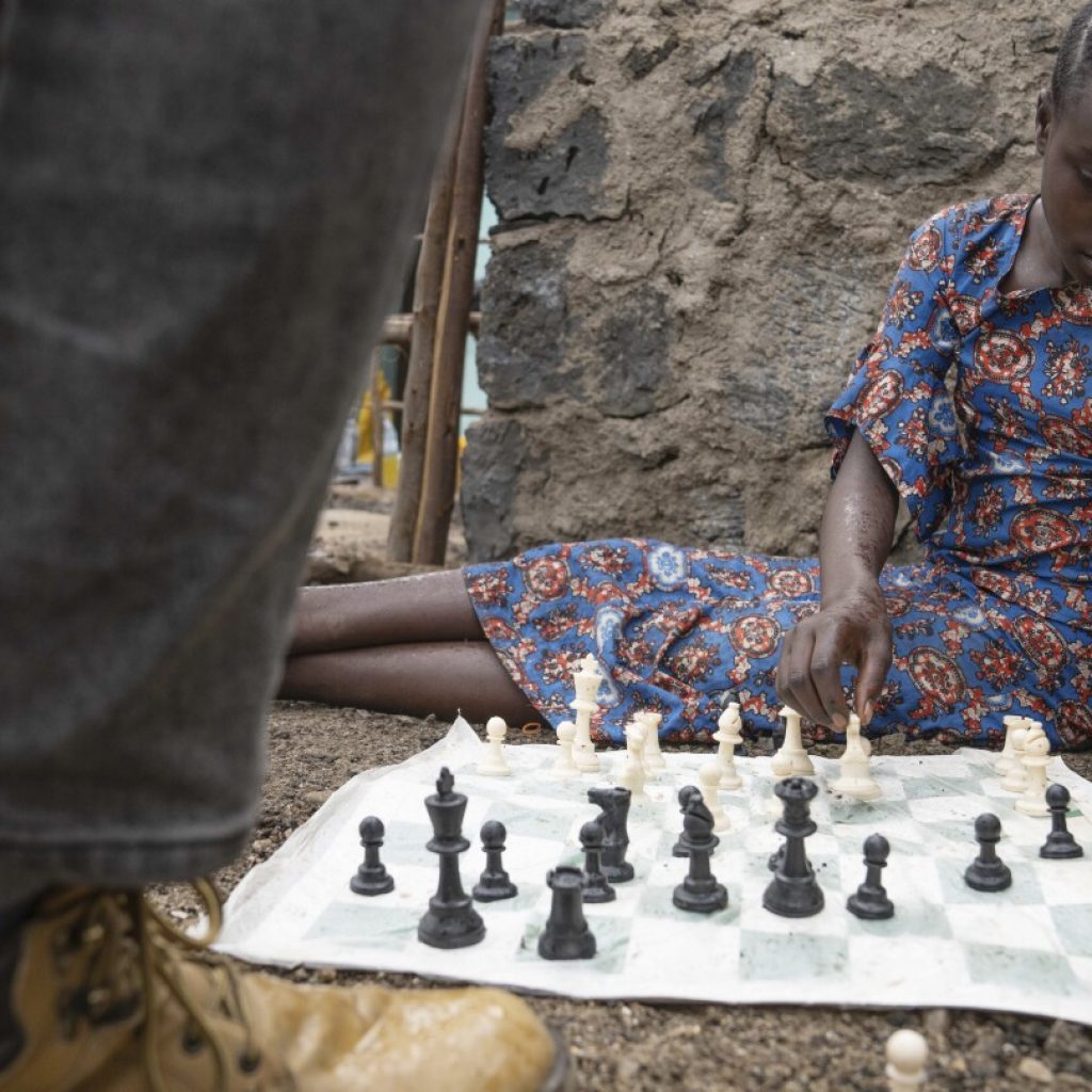 A chess club for kids thrives in a Congo refugee camp. It’s about more than the game