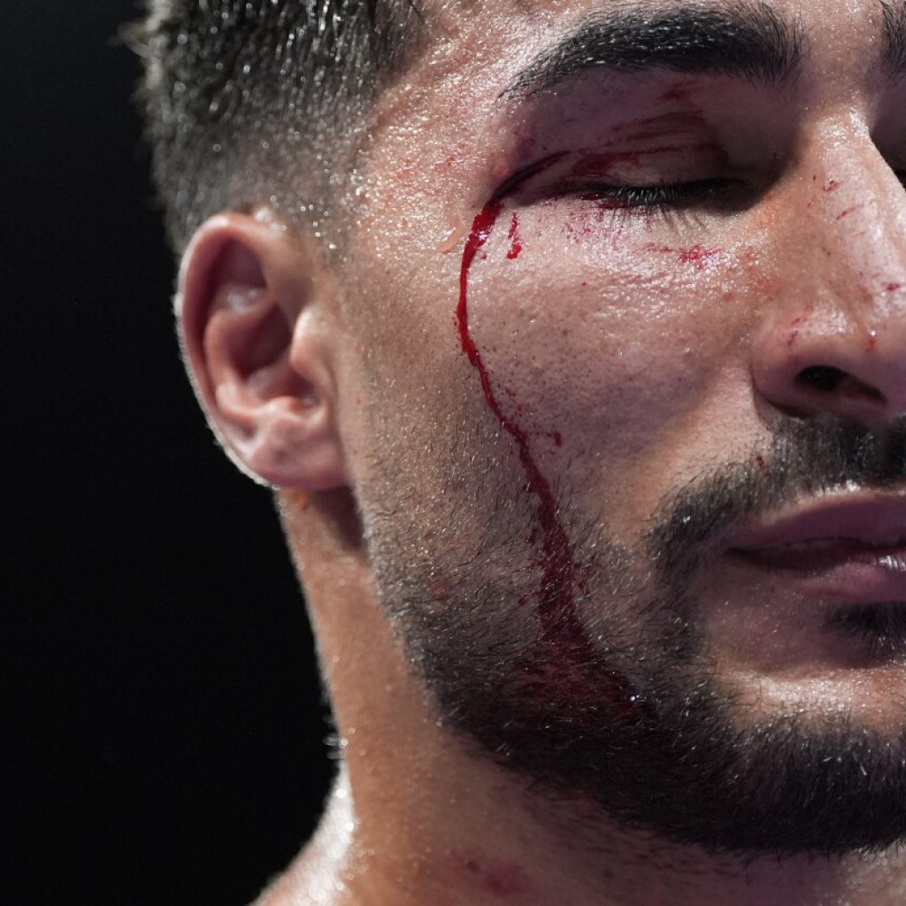 AP PHOTOS: Athletes across the Paris Games sustain bloody injuries during competition