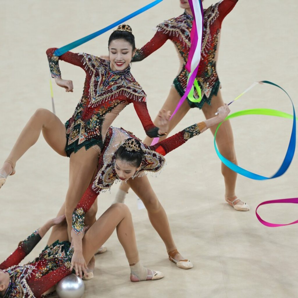 China becomes first non-European country to claim Olympic gold in rhythmic gymnastics