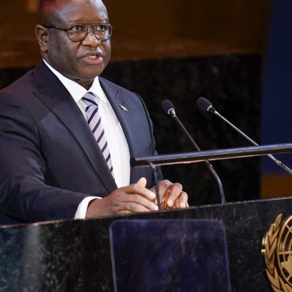 Sierra Leone’s president uses UN Security Council presidency to urge more seats for Africa