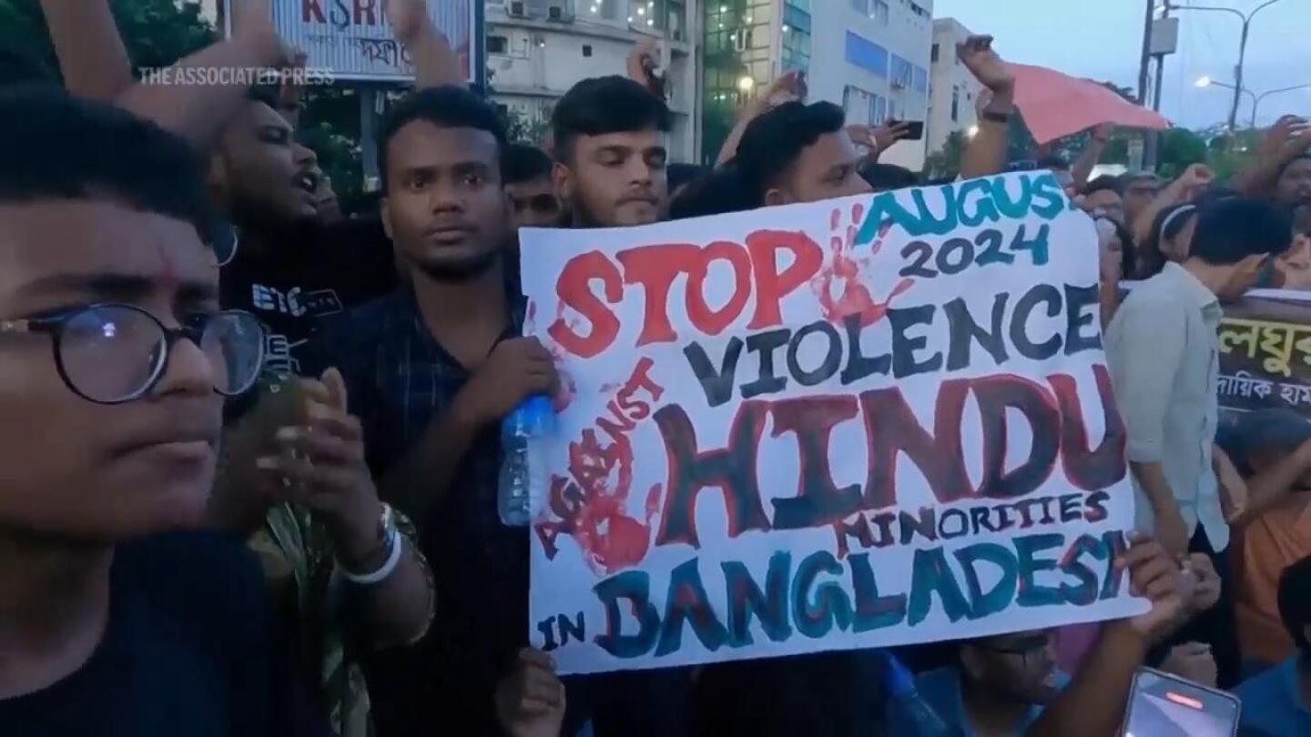 Violence after ouster of Bangladesh leader stirs fear in country’s Hindu minority | AP News