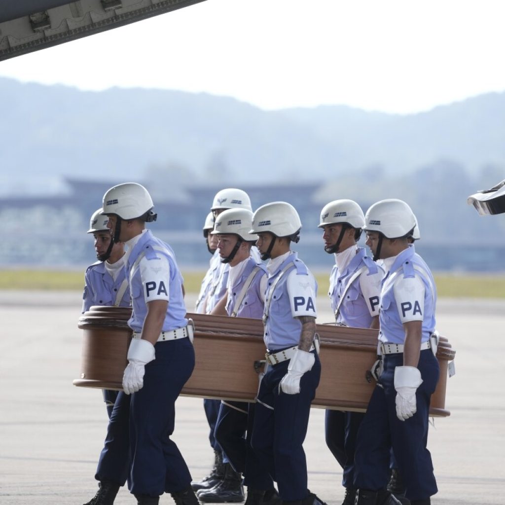 Brazil’s air force flies the remains of 3 victims of last week’s plane crash to their families