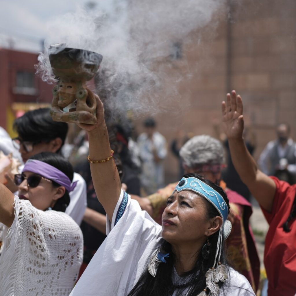 An offering, a fire, a prayer. How a Mexico City community celebrates its pre-Hispanic origins