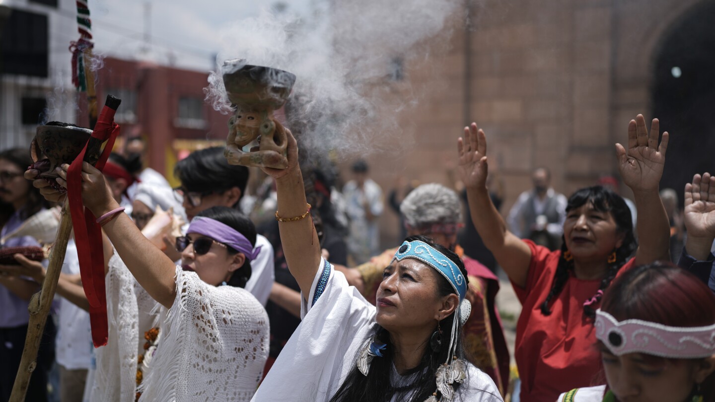 An offering, a fire, a prayer. How a Mexico City community celebrates its pre-Hispanic origins