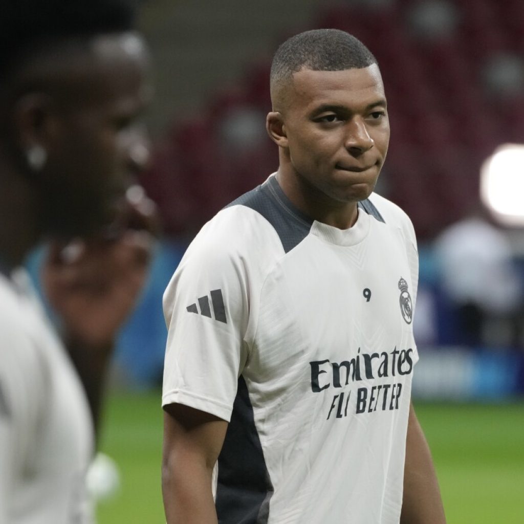 Kylian Mbappé starts on debut for Real Madrid in the UEFA Super Cup against Atalanta