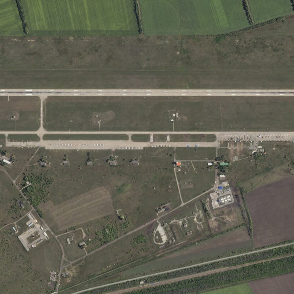 Ukrainian drone attack damages 2 hangars, satellite images show, as fighting in Russia grinds on